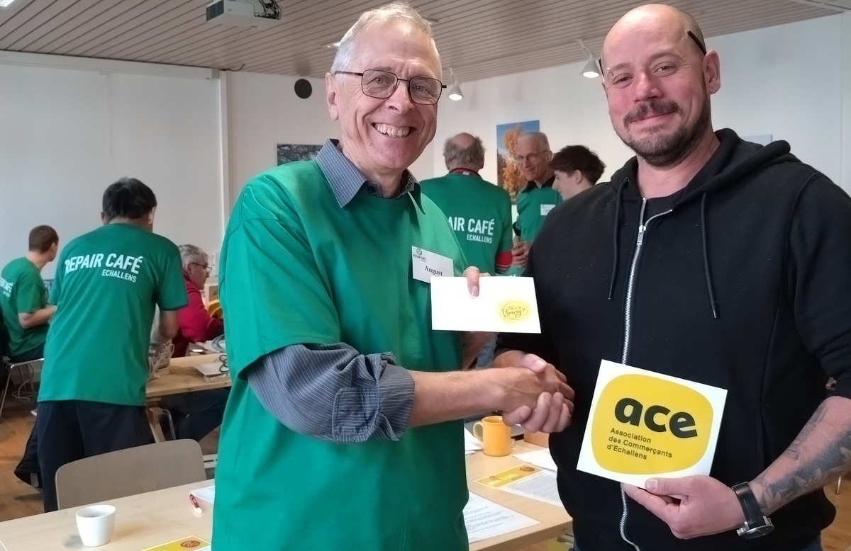 Le 1'000ème  objet reçu au Repair Café